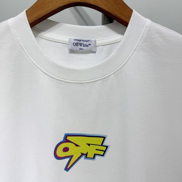 Off-White Colorful Arrow Graphic Print White T-Shirt - Picture 3 of 6